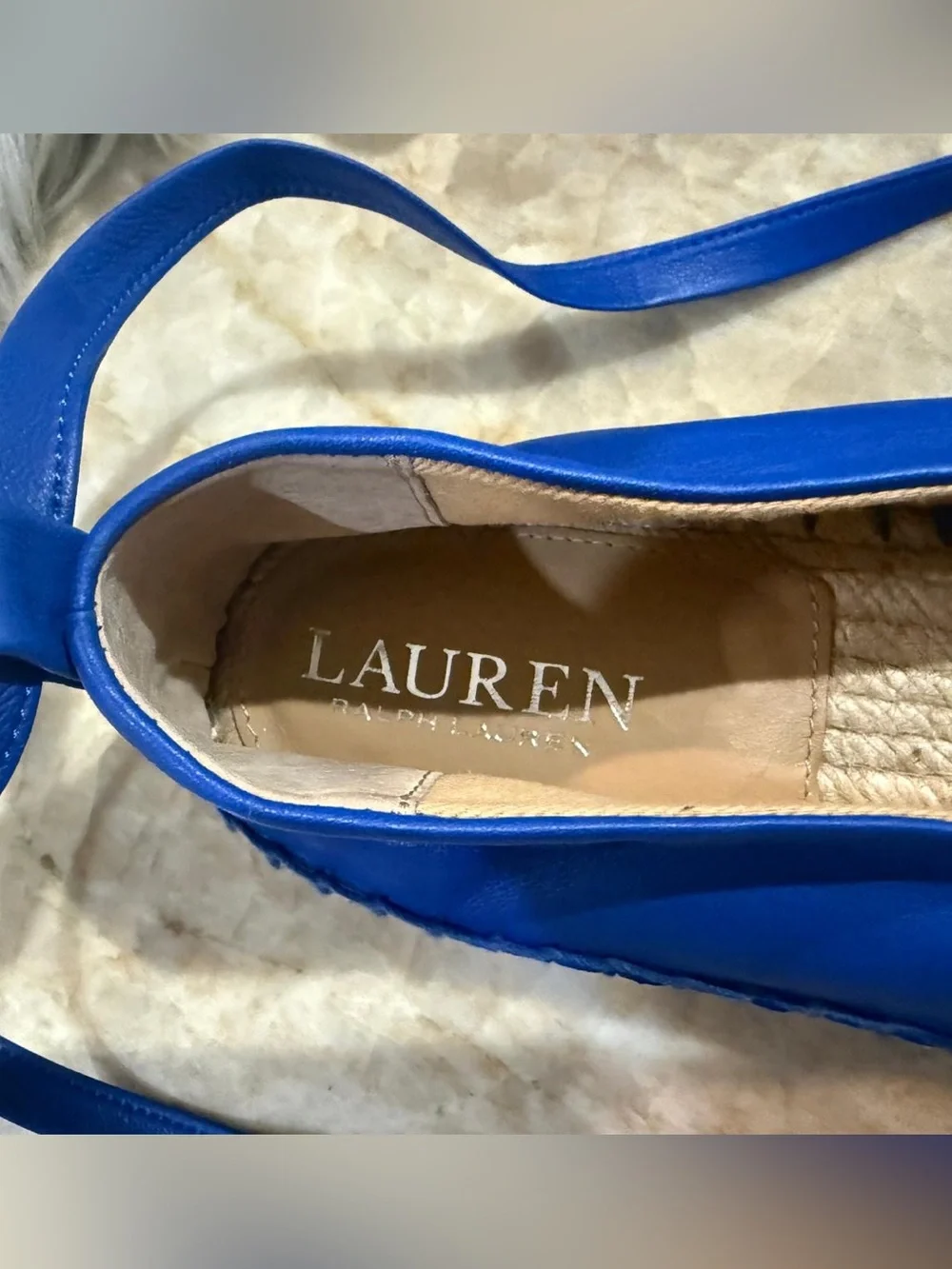 Ralph Lauren Espadrilles Blue size 9.5 New